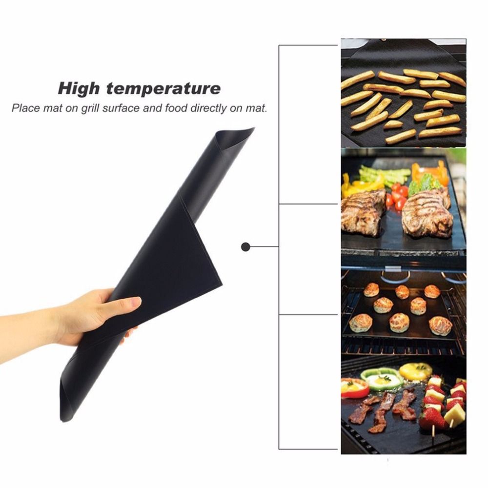 Reusable Non-Stick Bbq Grill Mat Pad Baking Sheet Meshes