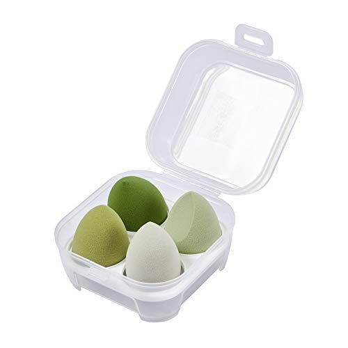 4Pcs/Box Makeup Cosmetic Sponge  Egg Shaped Dry And Wet