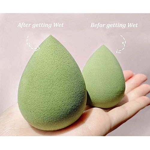 4Pcs/Box Makeup Cosmetic Sponge  Egg Shaped Dry And Wet