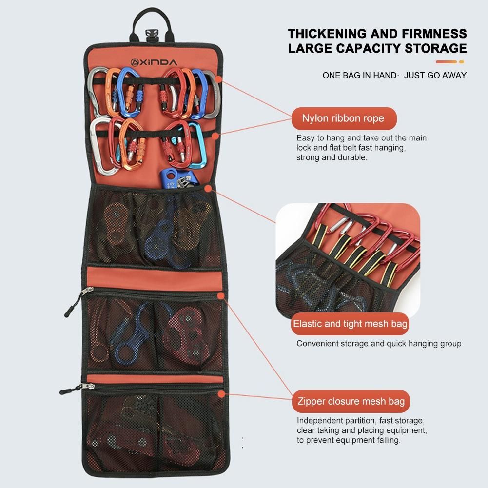 Xinda Rock Climbing Storage Bag 320T Nylon Carabiner