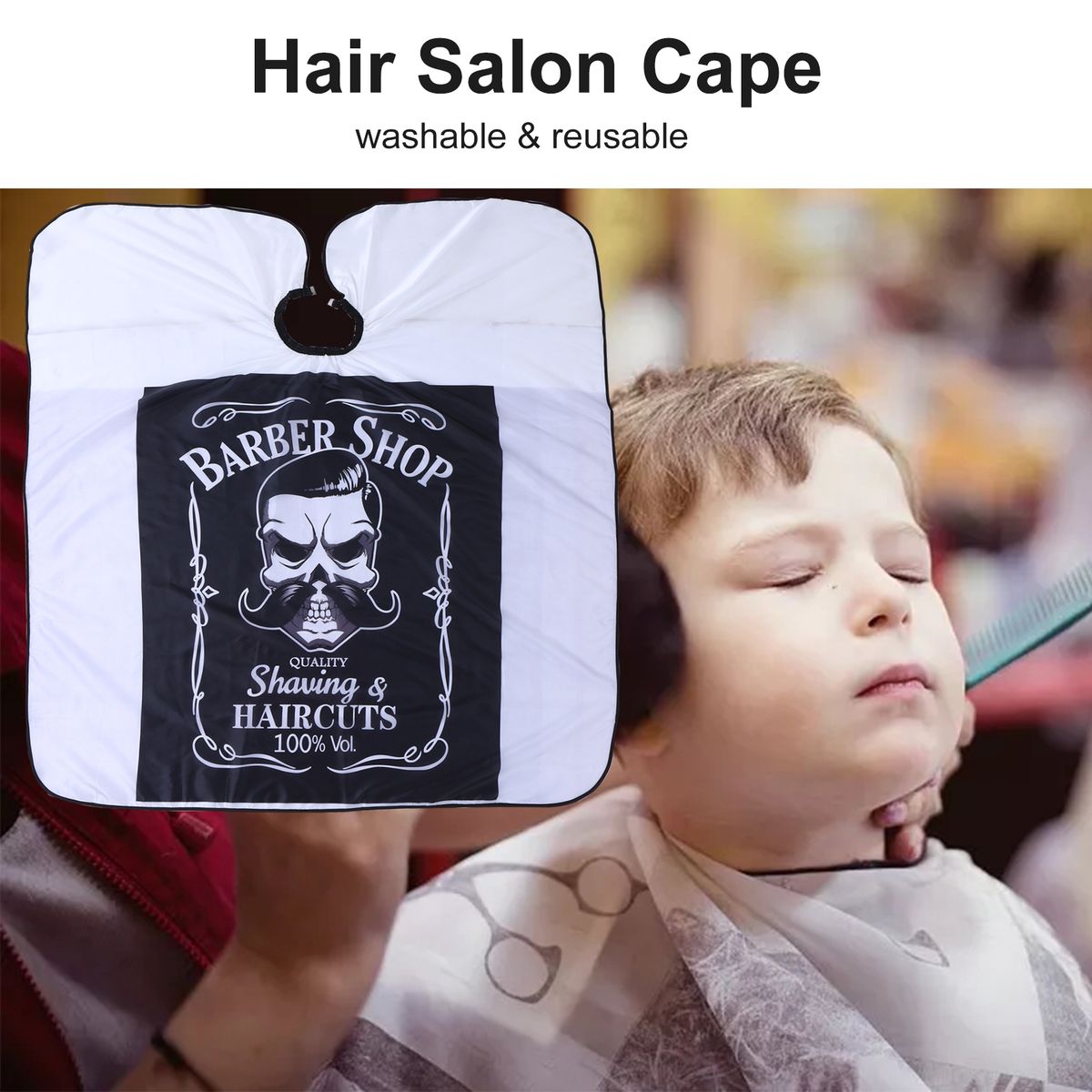 Waterproof Hair Styling Cape Haircutting Salon Cape For Hair