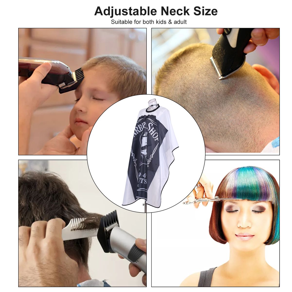 Waterproof Hair Styling Cape Haircutting Salon Cape For Hair