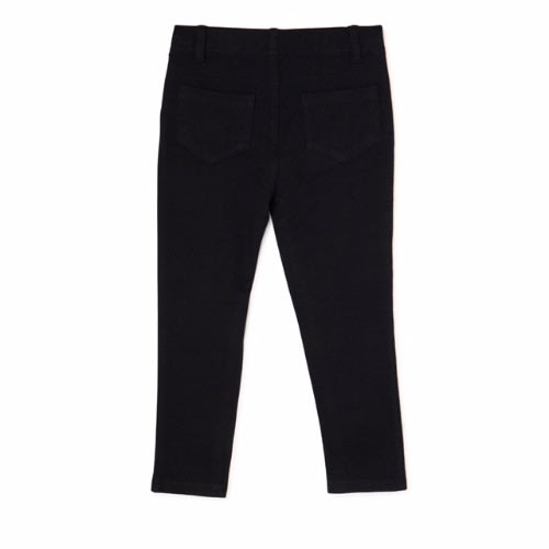 Toddler Girls Solid Jeggings - Soft Black