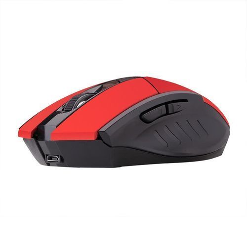 Rechargeable Wireless Gaming Mouse -No Need For Battery Again-  Red