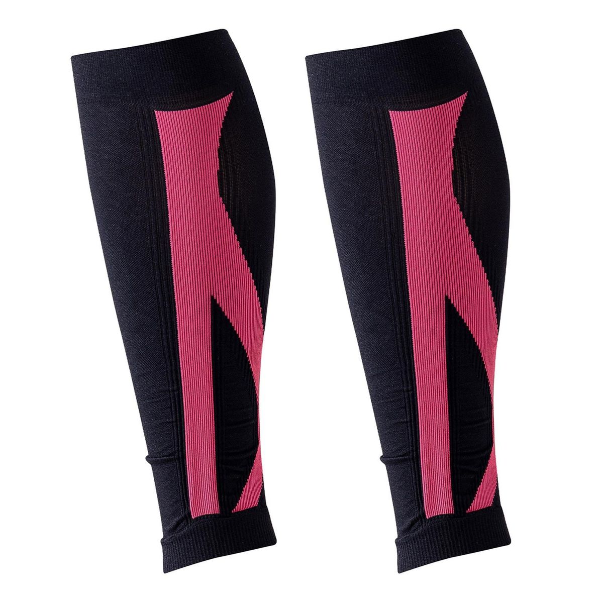 1 Pair Calf Tube Sleeves Running Sports Joint Calf Compression Sleeves Pink Black