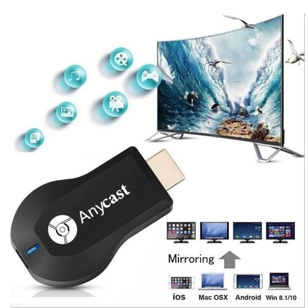M4 Plus + Phone Mirror Share TV Screen Wireless Display Wifi (Black) (SHUN)