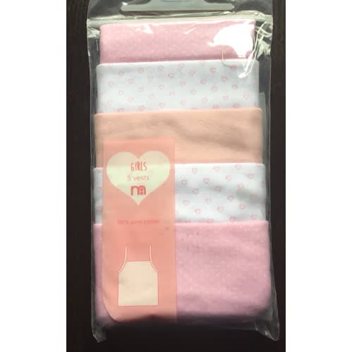Girls Cami Vests - 5 Pieces