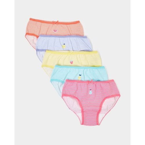 Girls Multi Briefs- Pack Of 5