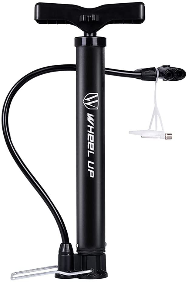 Bike Pump Portable Inflator Bicycle Floor Pump With High Pressure Buffer Easiest Use 120Psi Max