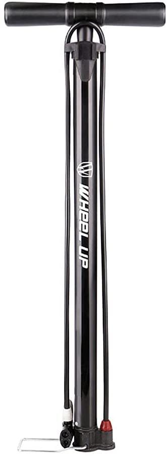 Bike Pump Portable Inflator Bicycle Floor Pump With High Pressure Buffer Easiest Use 120Psi Max