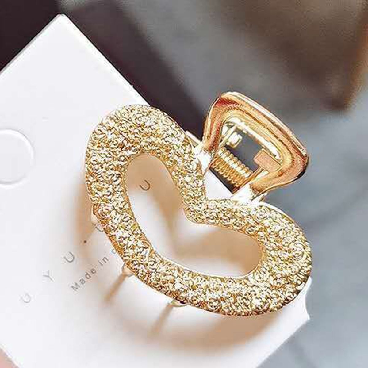 Claw Clip BowknotRectangleHeartMoonEllipse Bath Hair Clip B