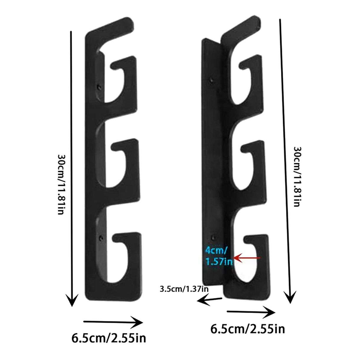 4Pcs Fishing Rod Stand High Strength Fishing Rod Stand Black