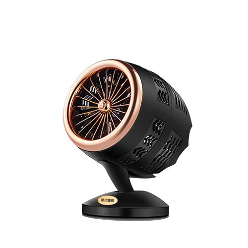Mini Electric Air Heater Fan Blower Portable-Gold And Black