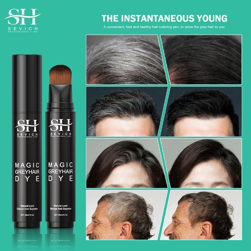 Grey Hair Dye Pen - 20ml - Black