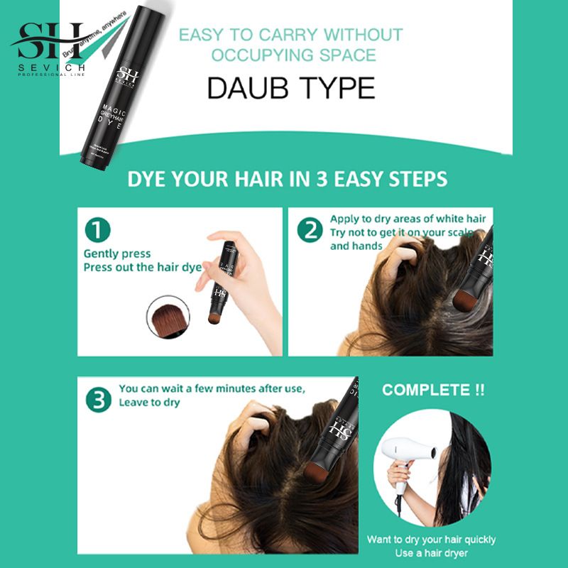 Grey Hair Dye Pen - 20ml - Black