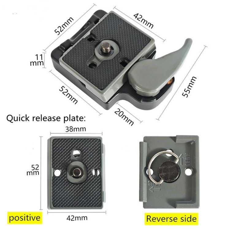 BEXIN Tripod Head Quick Release Plate Holder