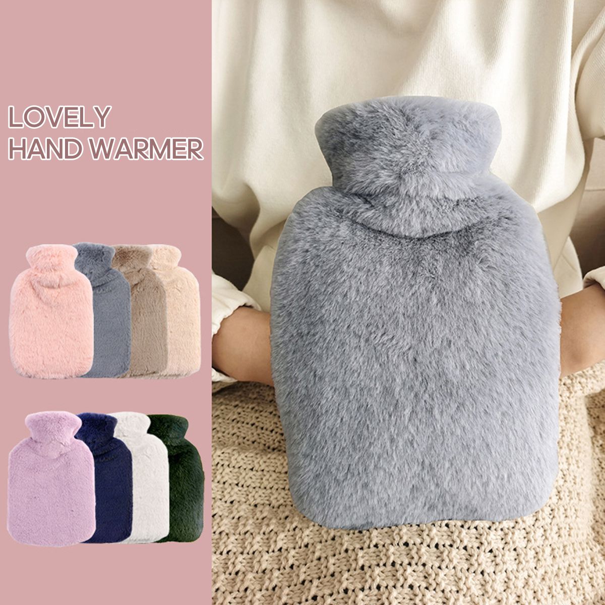 Winter Silicone Hot-Water Bag Lovely Hand Warmer
