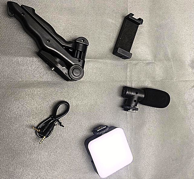 Vlog - Tripod+ Led Fill Light+ Shotgun Microphone+ Phone Holder