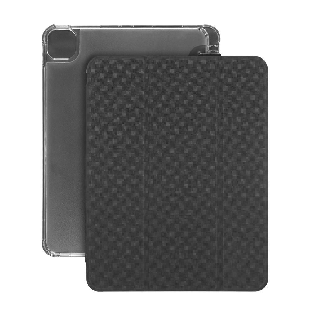 Tablet Protective Case with Pencil Slot Auto Sleep/Wake Up Compatible with 11 inch iPad Pro 2020/2021 Black(Diamond Grain)