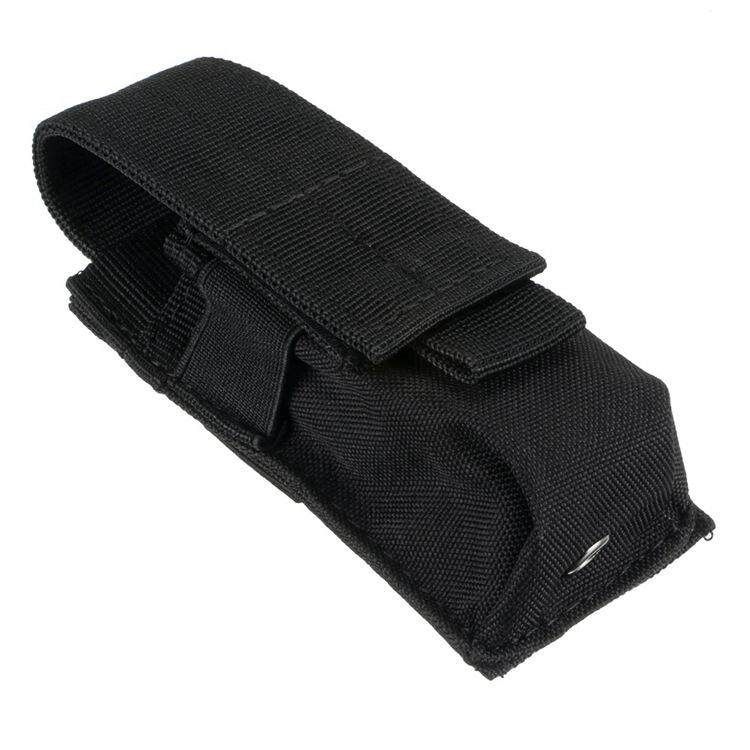 Nylon Single Mag Pouch Insert Flashlight Combo Clip Carrier For Duty Belt Hunting G*n Accessories Black (black)