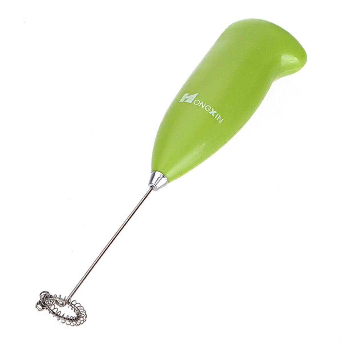 2 Pcs Electric Egg Beater Milk Drink Coffee Shake Frother Whisk Mixer Foamer Kitchen Green