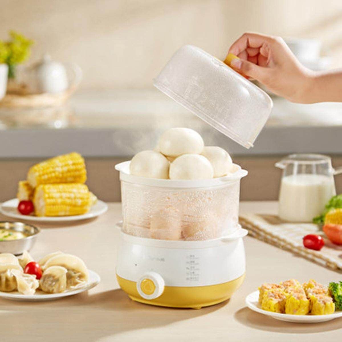 Multifunction Electric 14 Egg Boiler Poacher Steamer Timing Cooking Machine 220V