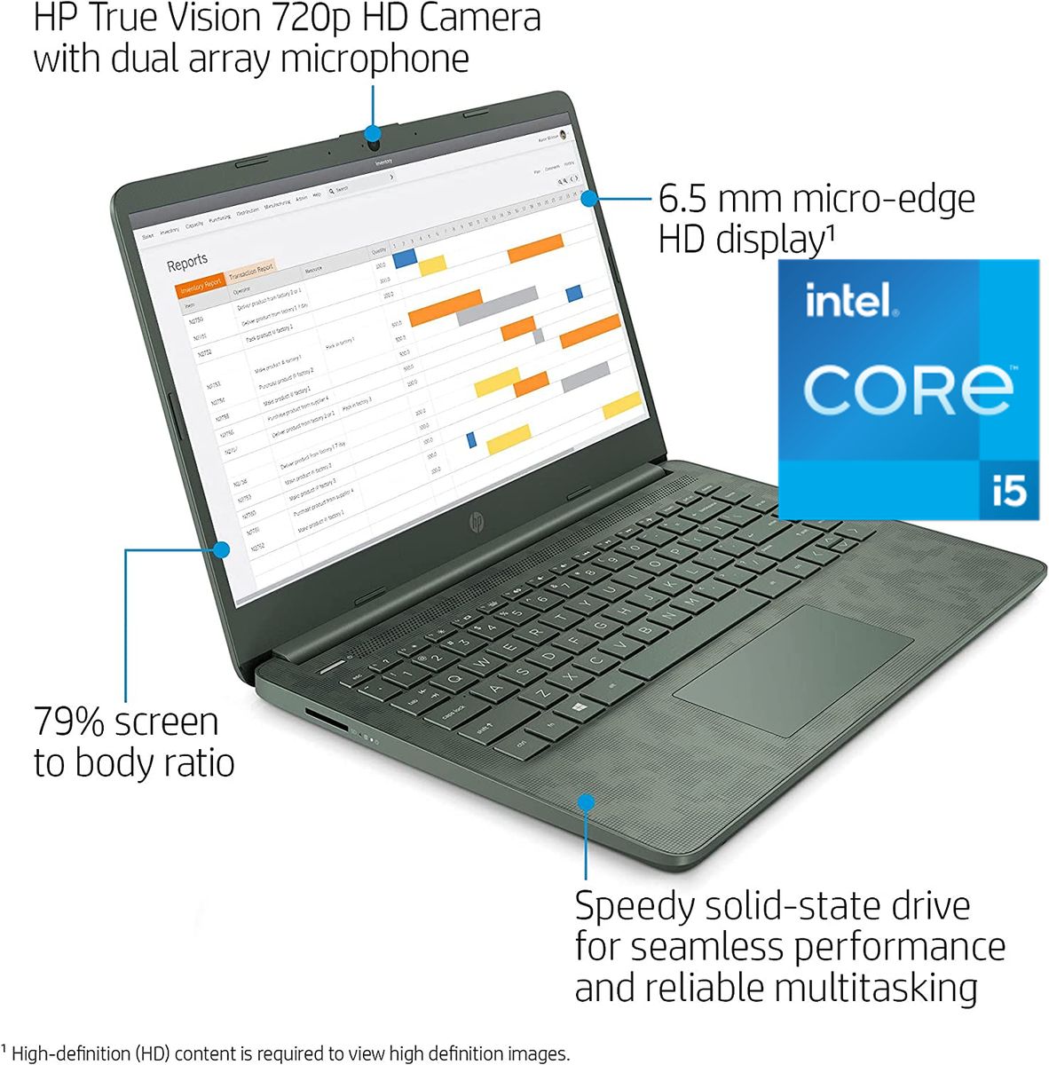 14 11th Gen Intel Core I5 8GB RAM/256GB SSD Win 11