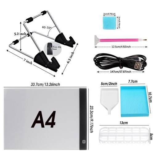 1set Tab Board 5D Diamond Painting Tool Kit Cross Stitch