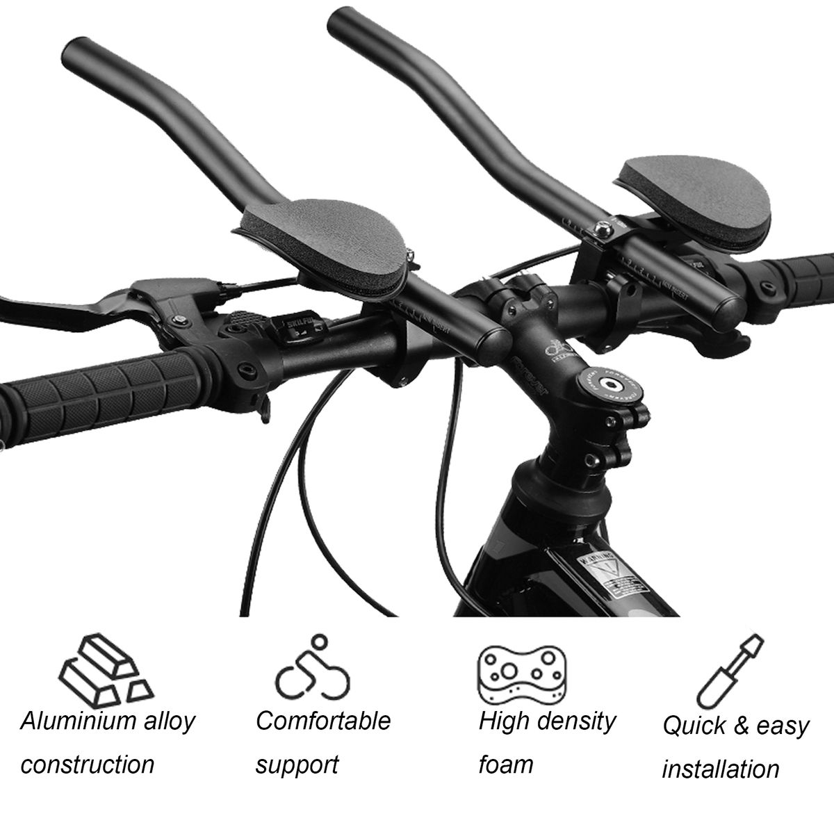 Bicycle Rest Handlebar Time Trial Bike Aerobar Cycling