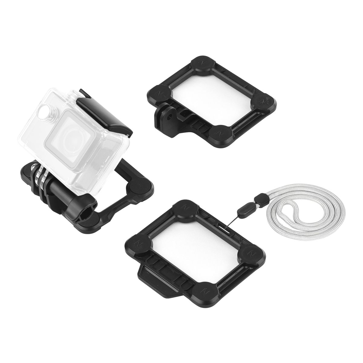 3-in-1 Sports Camera Magnetic Quick Release Bracket Action