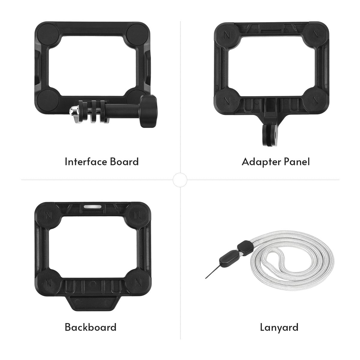 3-in-1 Sports Camera Magnetic Quick Release Bracket Action