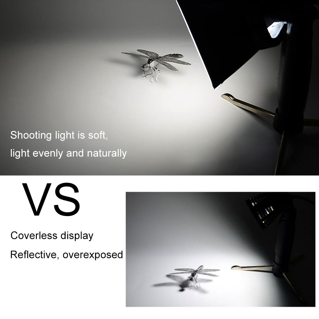 Foldable Soft Diffuser Softbox Cover For External Flash Light , Size: 10cm X 13cm