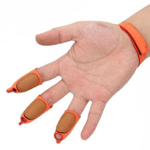 Outdoor Archery Recurve Bow 3 Fingers Protection Glove