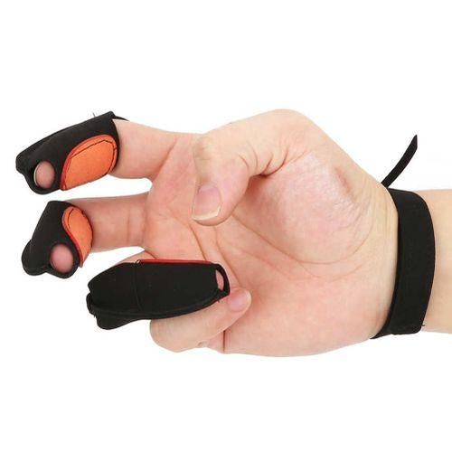 Outdoor Archery Recurve Bow 3 Fingers Protection Glove