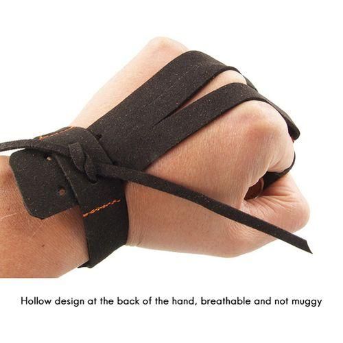 Outdoor Archery Recurve Bow 3 Fingers Protection Glove