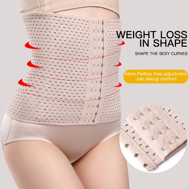 Body Shaper Waist Trainer Girdle Corset With 4 Steel Bones