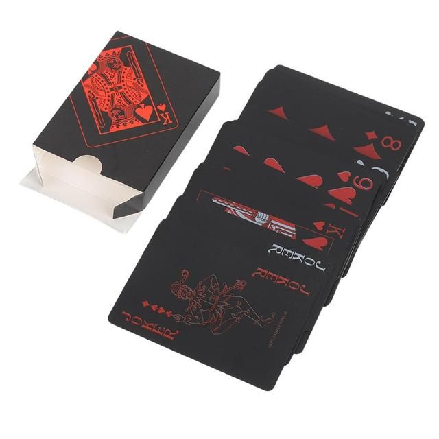 Creative Luxury Black Plastic Poker Pvc Waterproof Cool 522