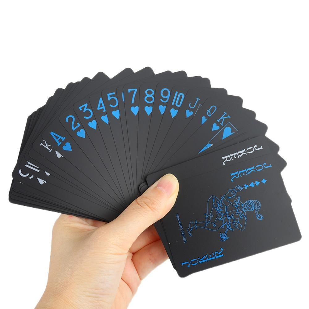 Creative Luxury Black Plastic Poker Pvc Waterproof Cool 522