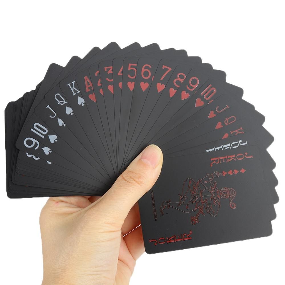 Creative Luxury Black Plastic Poker Pvc Waterproof Cool 522