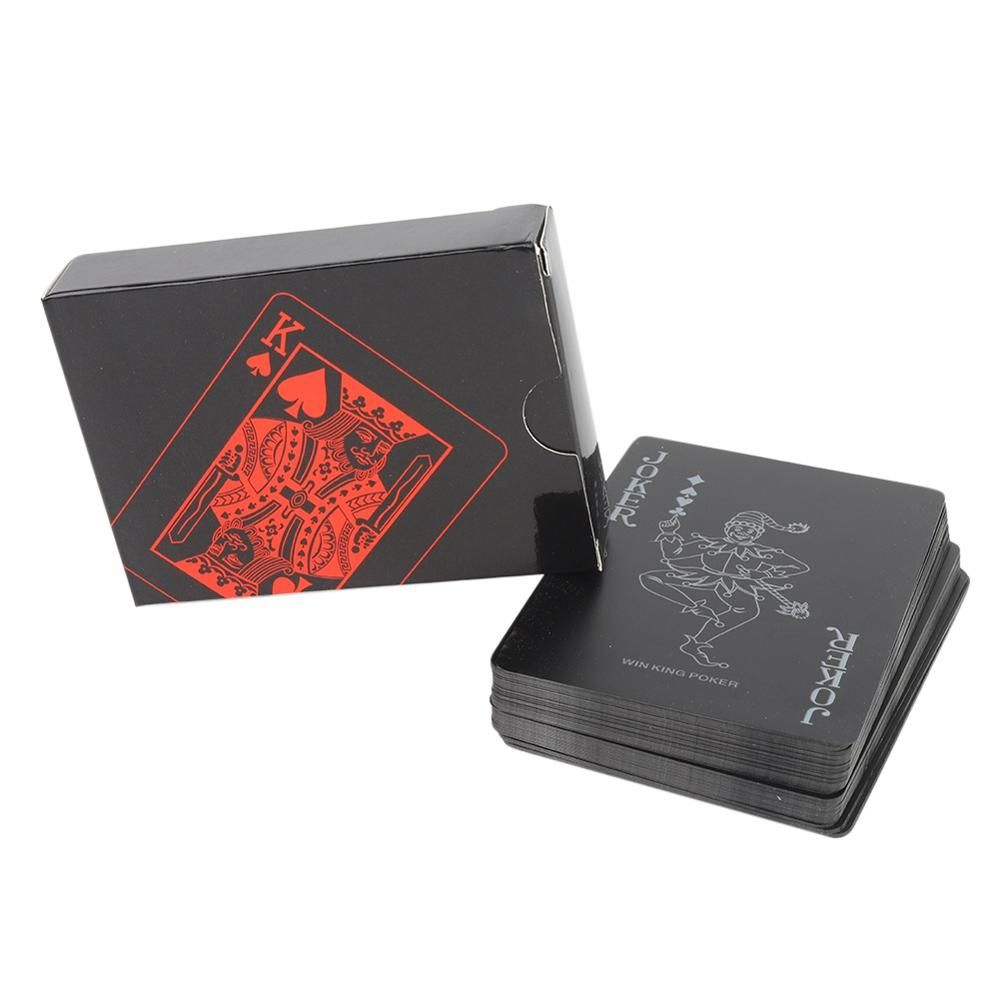 Creative Luxury Black Plastic Poker Pvc Waterproof Cool 522