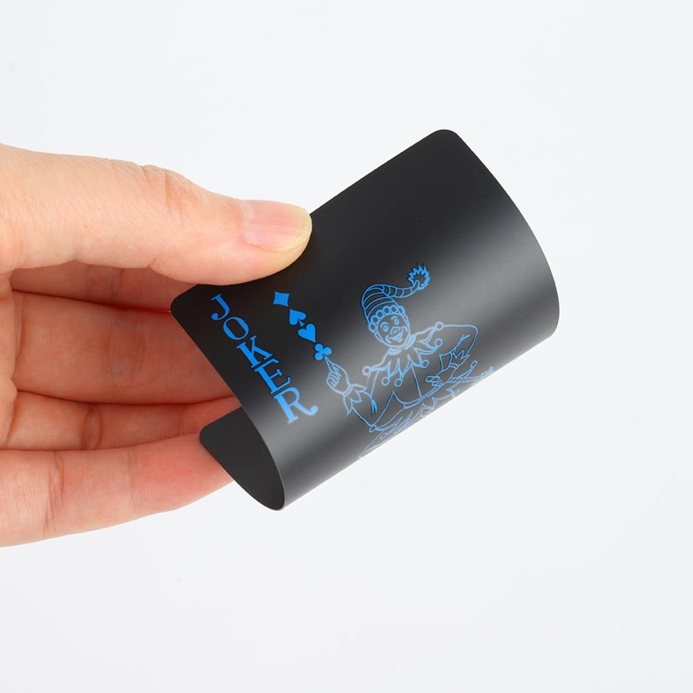 Creative Luxury Black Plastic Poker Pvc Waterproof Cool 522