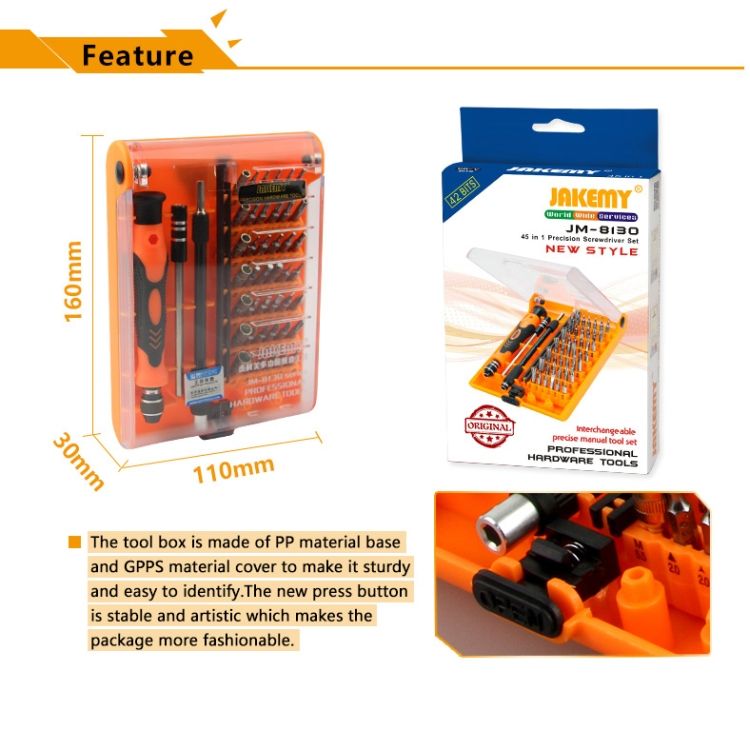 45 In 1 Interchangeable Precision Screwdriver Set