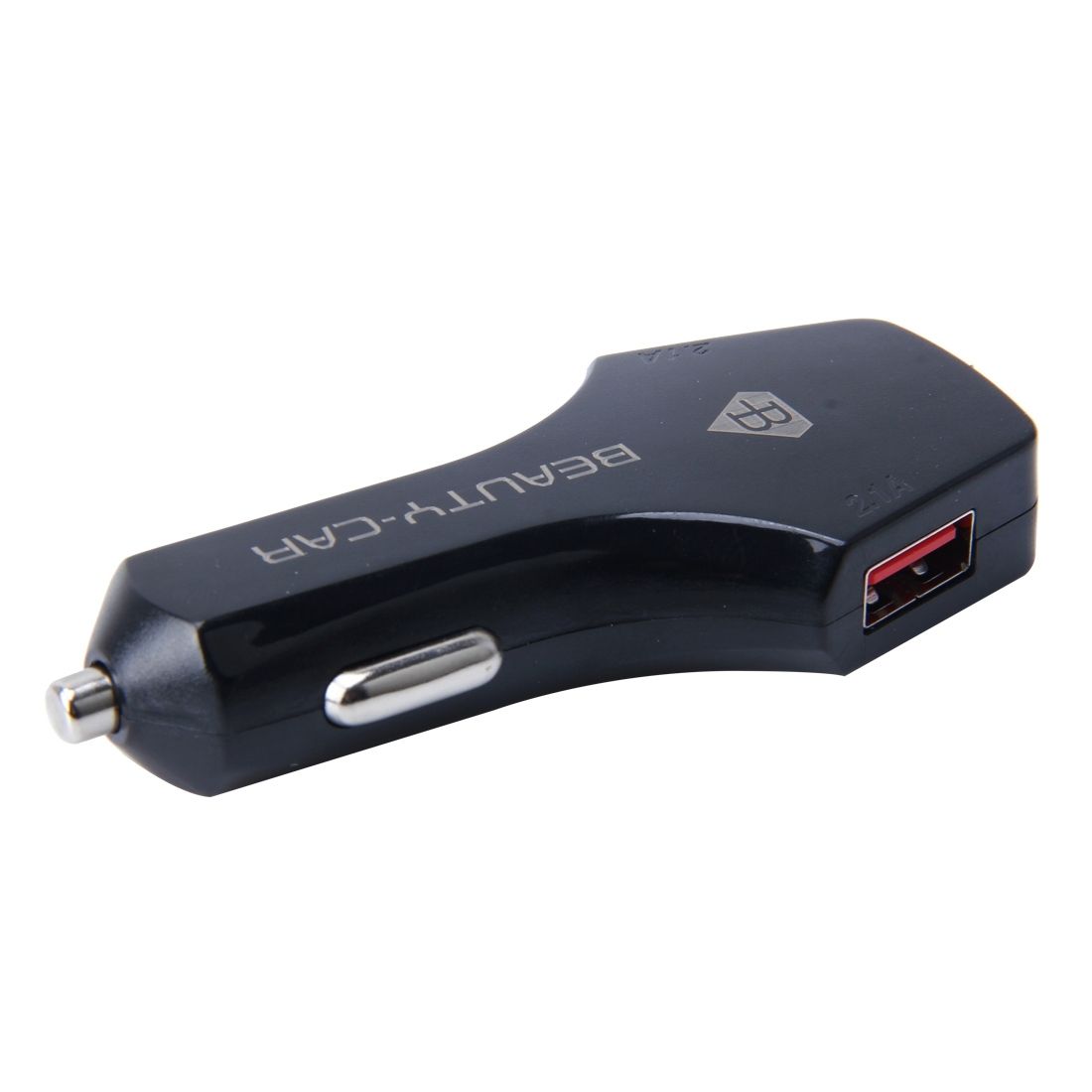 BEAUTY-CAR B-01 4.2A Dual USB Port Raid Car Charger Adapter With LED Display, Input Voltage/Output Voltage: DC 10-30V/ DC 5V