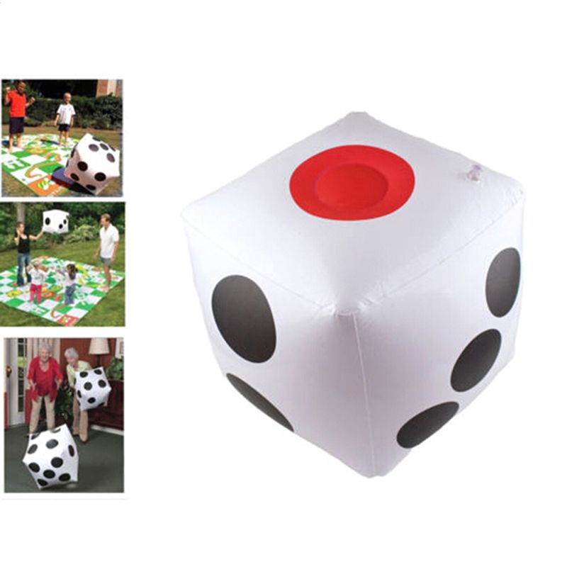 Inflatable Multi Color Blow-Up Cube Dice Toy Stage Prop Toy