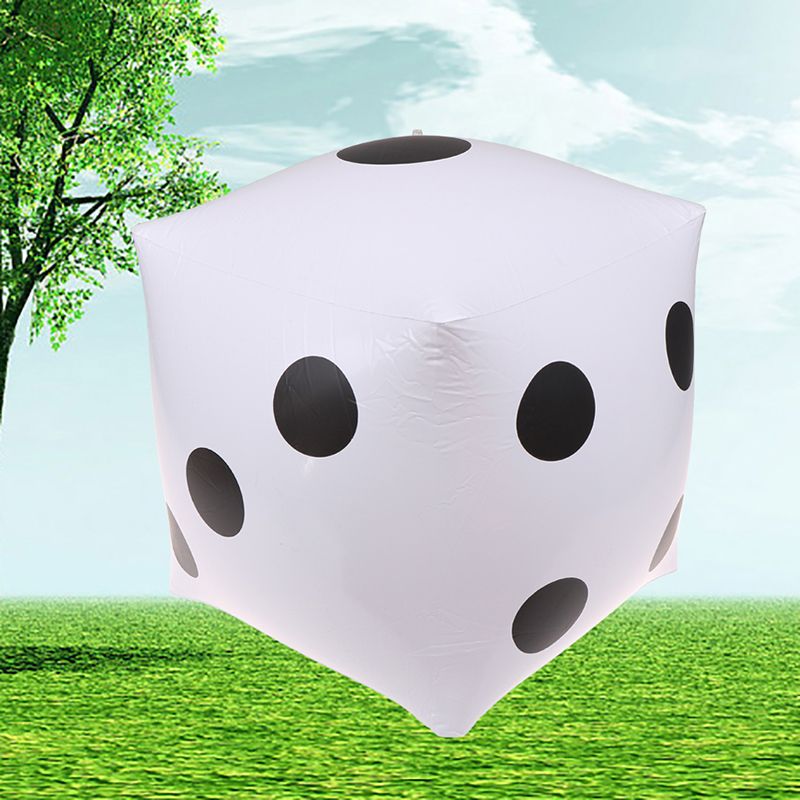 Inflatable Multi Color Blow-Up Cube Dice Toy Stage Prop Toy