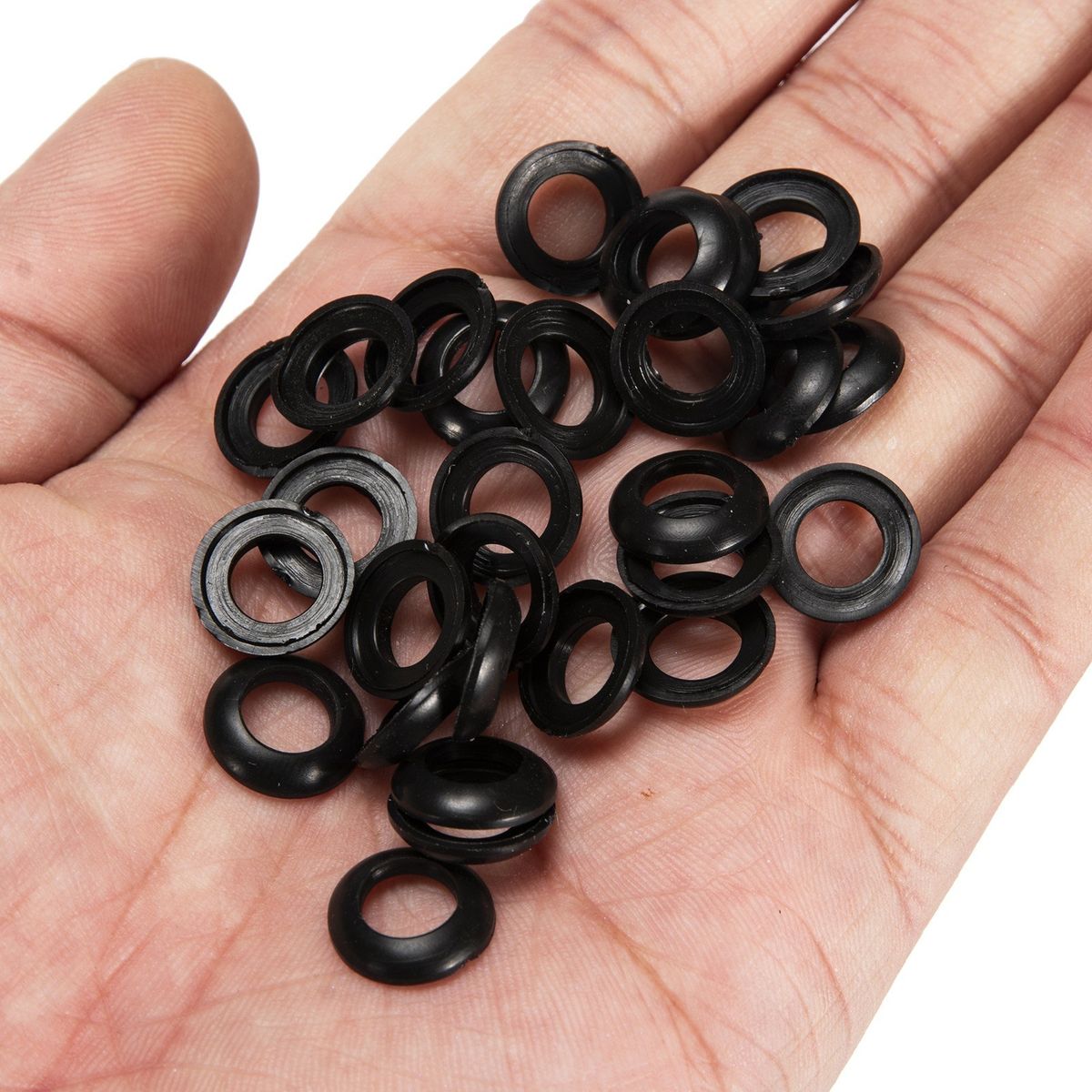 50pcs PVC Rubber Winding Check Ring Fishing Rod Building