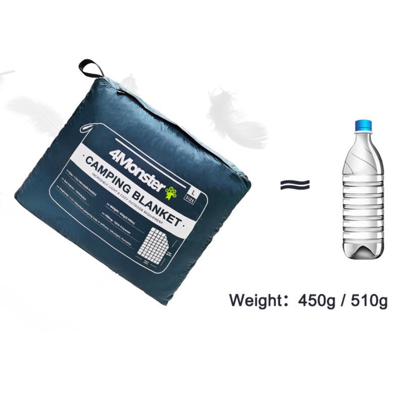 Packable Lightweight Quilt Water-Resistant Camping Blanket