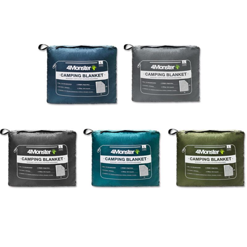 Packable Lightweight Quilt Water-Resistant Camping Blanket