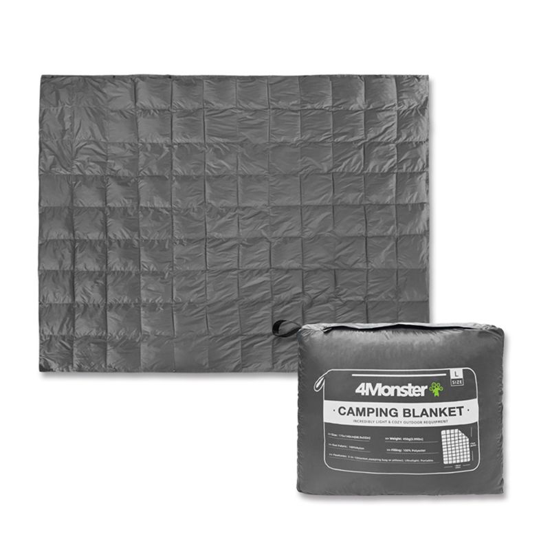 Packable Lightweight Quilt Water-Resistant Camping Blanket