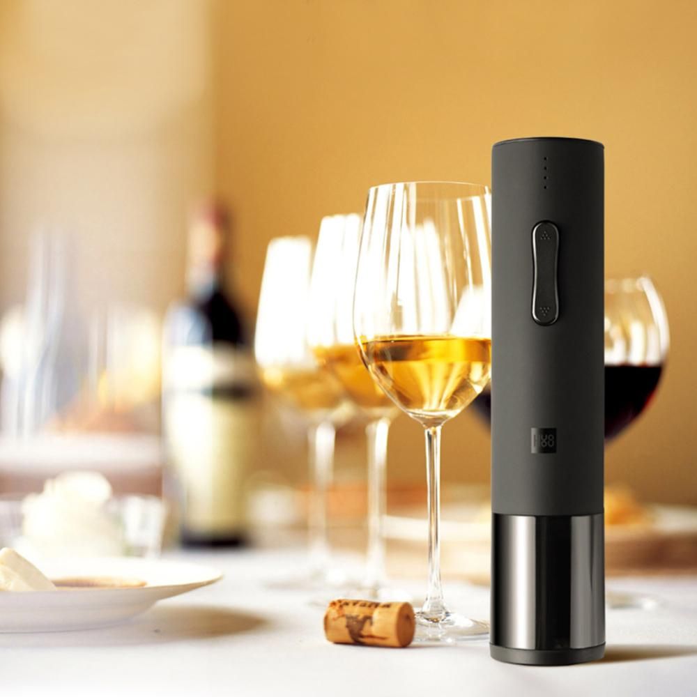 Huohou Automatic Wine Bottle Opener Kit 20-24mm Wine Cork Electric Corkscrew With Foil Cutter For   Smart Home Kits